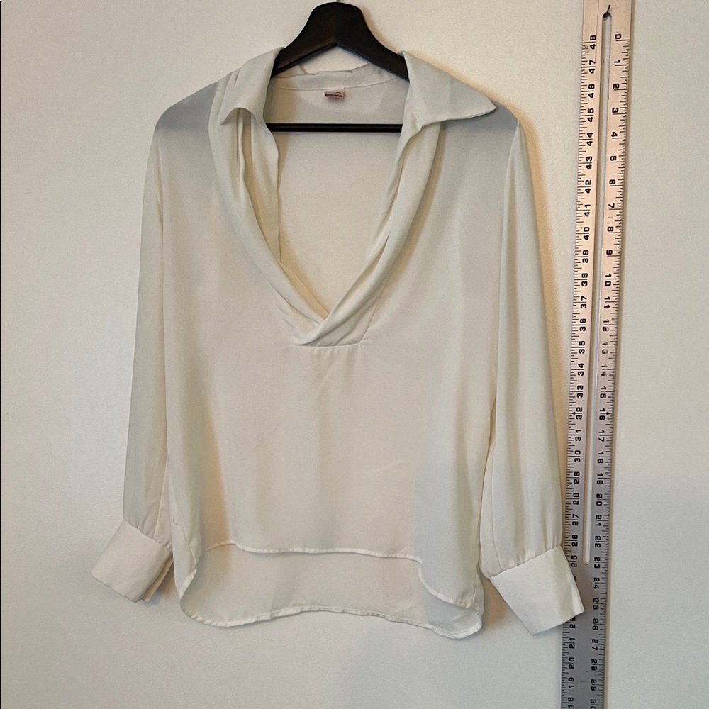 Chic Cream Women's Blouse